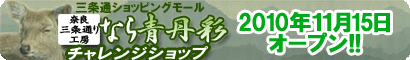 奈良三条通り工房「なら青丹彩」チャレンジショップ